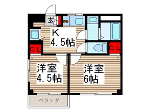 山本ハイツの物件間取画像